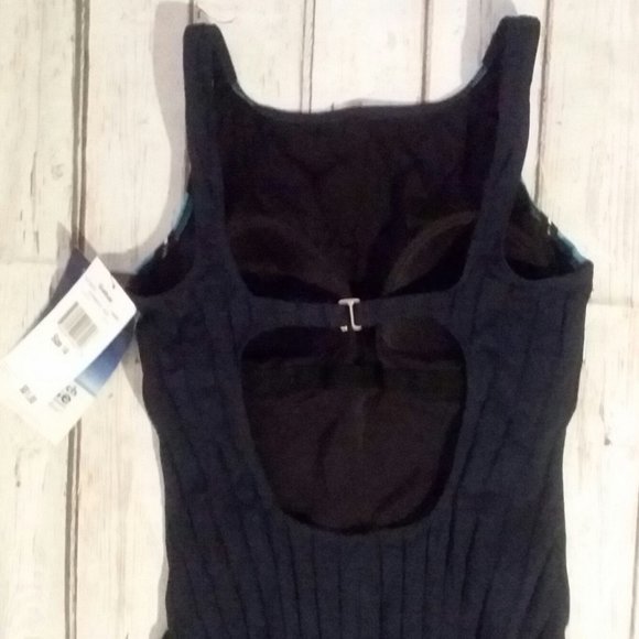 Beach House By Gabar High-Neck Navy Swimsuit Sz.14 - Picture 3 of 7